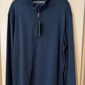 Navy Blue Vancamel Quarter Zip Pullover
